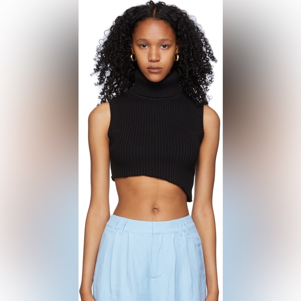 Danielle guizio cropped knit top S